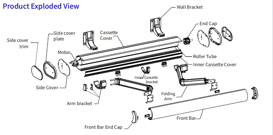 caf260-150m-c product exploded view